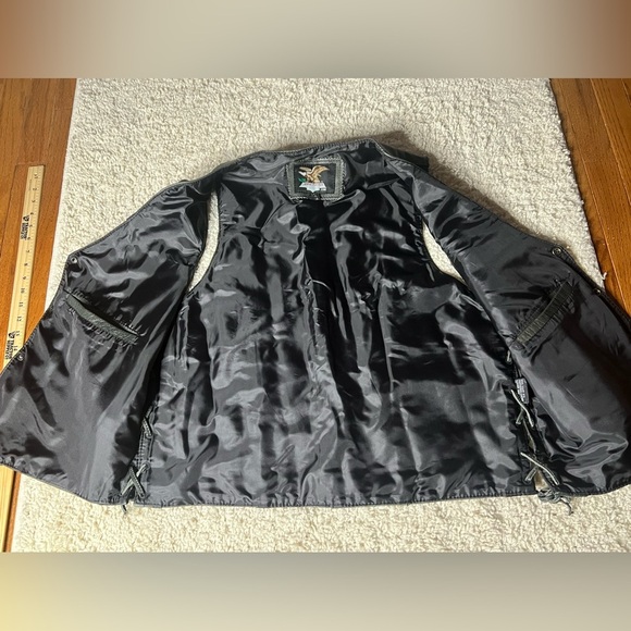 Men’s XL Jamin Leather Grey Leather Vest GUC - Picture 3 of 8